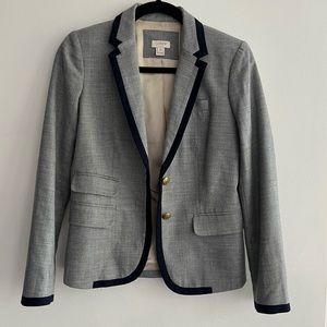 J. Crew Gray and Navy Blazer Sz 0